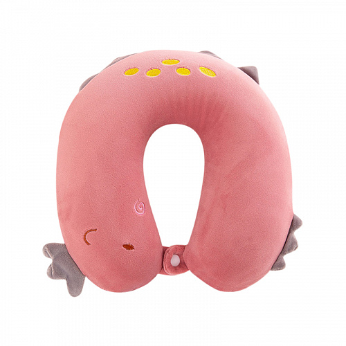 Подушка для путешествий "Дино" (розовая)