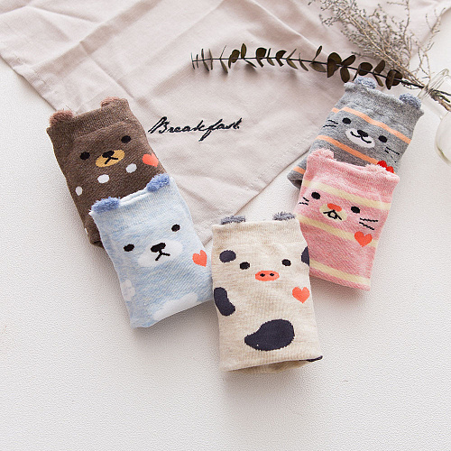 Носки "Зверушки" (розовые)