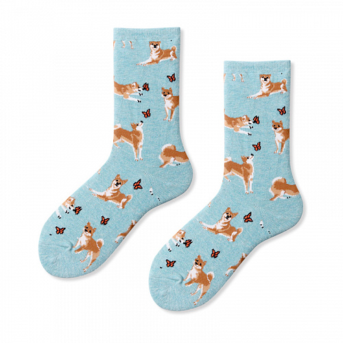 Носки "Акита" (голубые)