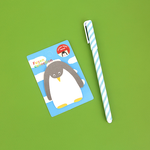 Стикеры для записей со зверушками (пингвин)