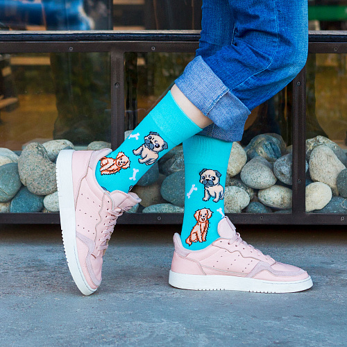 Носки "Собачки", разм.35-39