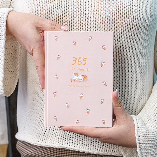 Ежедневник "365" Кот и мороженка