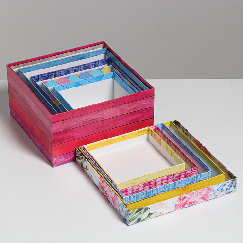 Подарочная коробка "Дерево", "Фактурный" S 14 х 14 х 8 см