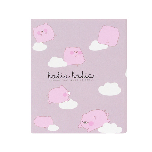 Набор стикеров "Cutie pig" (серый)