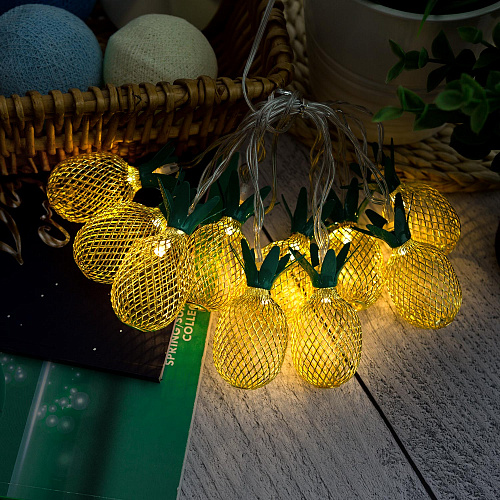 Гирлянда "Ананасы" LED, USB