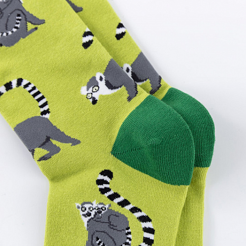 Носки "Лемуры" (зеленые)