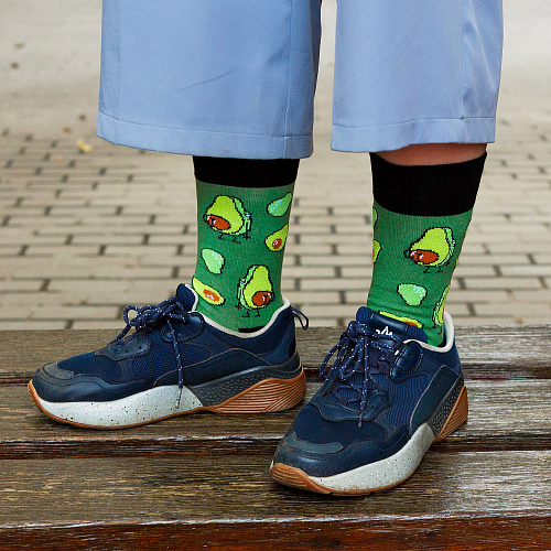 Носки "Равнодушное авокадо", разм.40-45