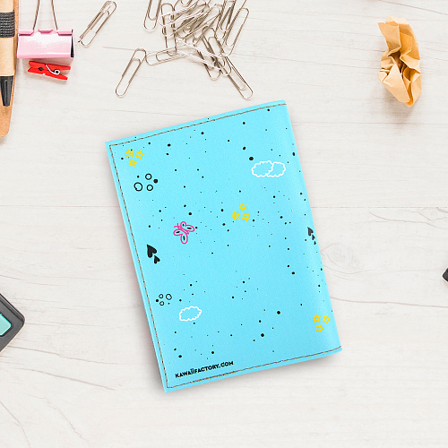 Обложка для паспорта "Панда" (кожа)