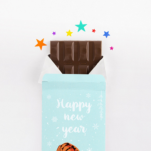 Шоколад "Happy new year" тигр