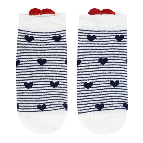 Носки "С сердечком" (полосатые)