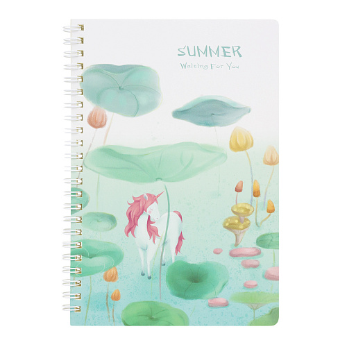 Тетрадь "Summer Unicorn" (лотосы)