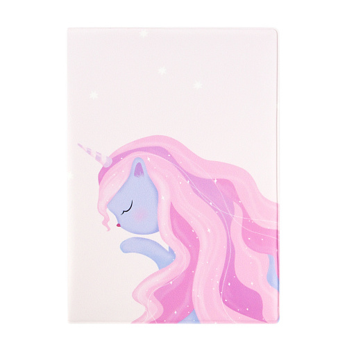 Обложка для паспорта "Сиреневая кошечка"