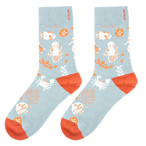 Носки "Морские жители" (голубые)