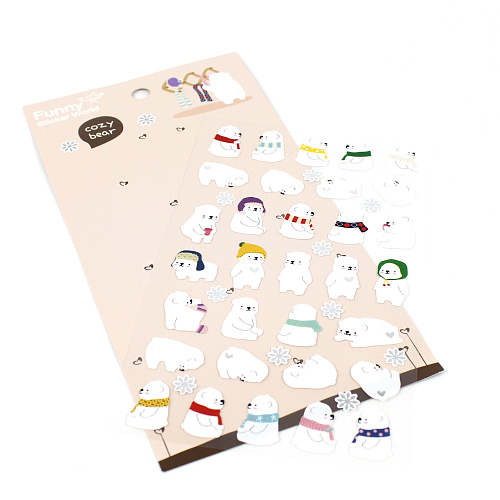 Стикеры "Мишка на севере"