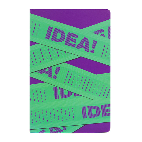 Блокнот А5 "Idea" фиолетово-зеленый