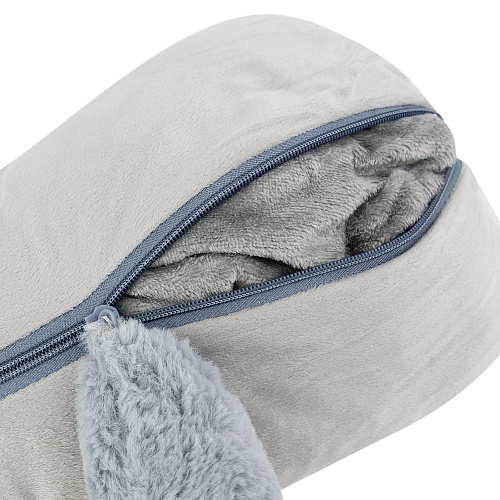 Игрушка-подушка "Лапа с пледом" (серая) 52см