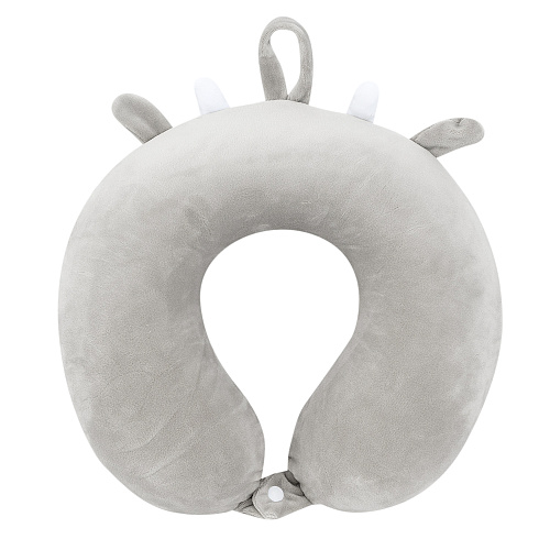 Подушка для путешествий "Бычок" (серый)