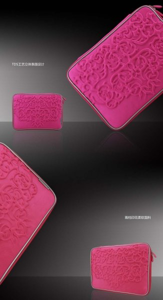 Чехол для MacBook 15.4" "Геральдика" (цвет - красно-розовый)