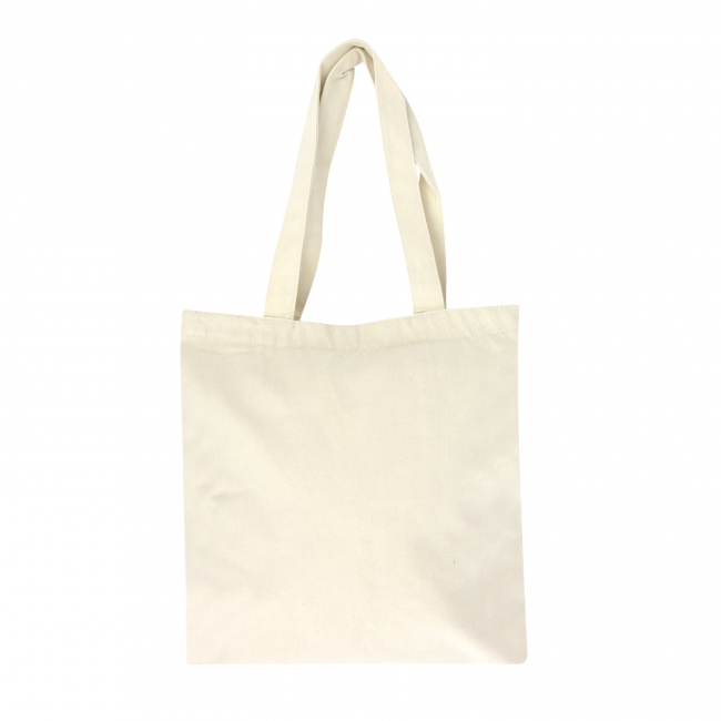Эко-сумка шоппер с принтом, бежевая "Белый (мы обычные медведи)"