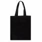 Эко-сумка шоппер с принтом "Буквы" (черная)