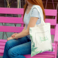 Эко-сумка шоппер с принтом "Summer" (белая)