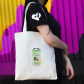 Эко-сумка шоппер с принтом, св.бежевая "Watermelon"