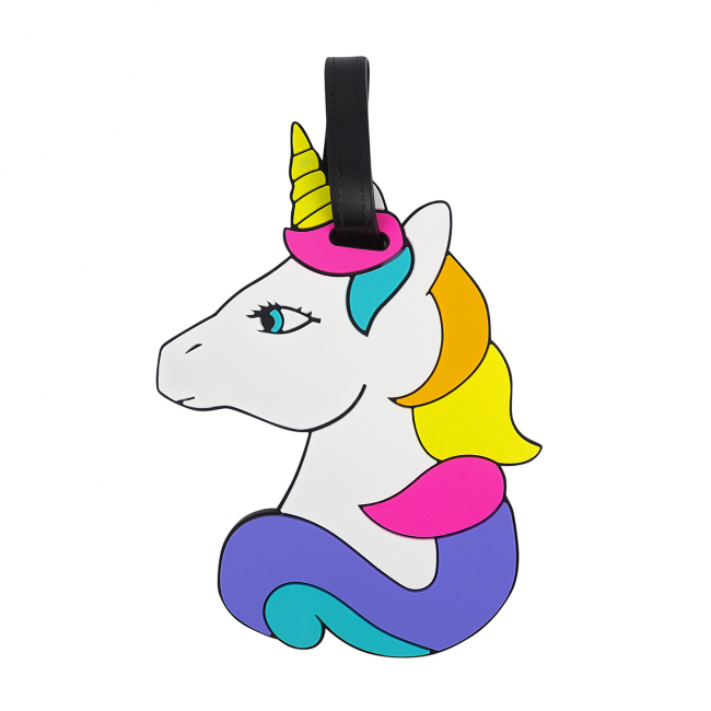 Бирка на багаж "Rainbow unicorn"