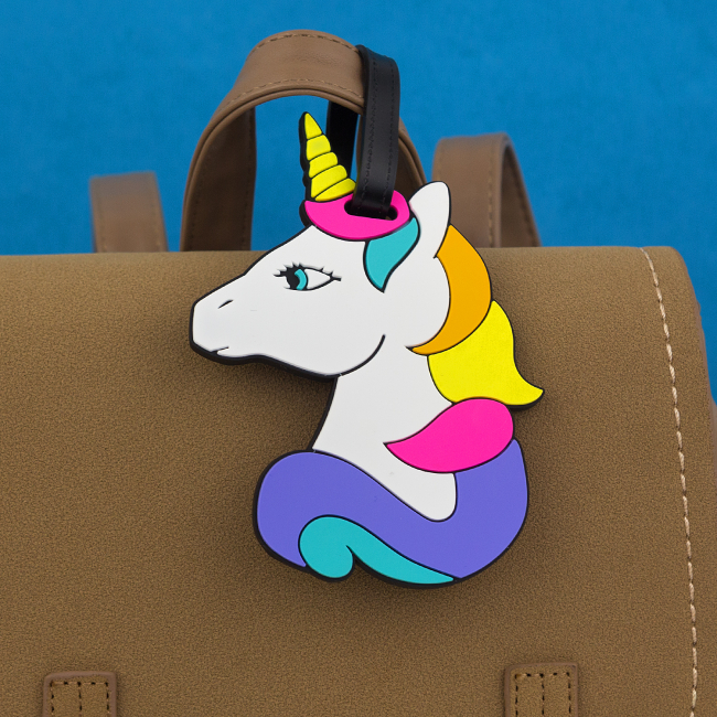 Бирка на багаж "Rainbow unicorn"