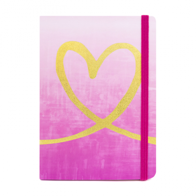 Блокнот А5 "Love" розовый
