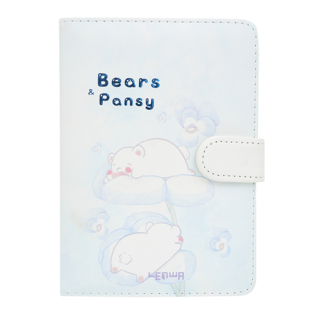 Блокнот "Bears pansy" (спят на цветах)