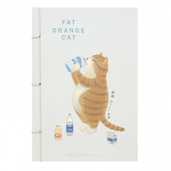 Блокнот "Orange cat" (с пакетом молока)