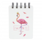 Мини-блокнот "Pink Flamingo" (перья)