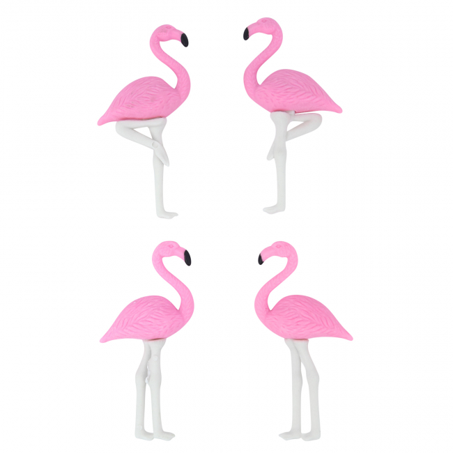 Набор ластиков "Фламинго" (розовые)