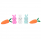 Набор ластиков "Зайцы и морковки"