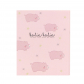 Набор стикеров "Cutie pig" (бежевые на розовом)