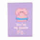 Набор стикеров "Cutie pig small" (фиолетовый)