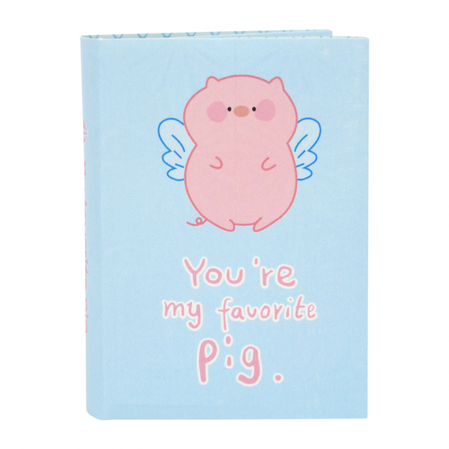 Набор стикеров "Cutie pig small" (голубой)