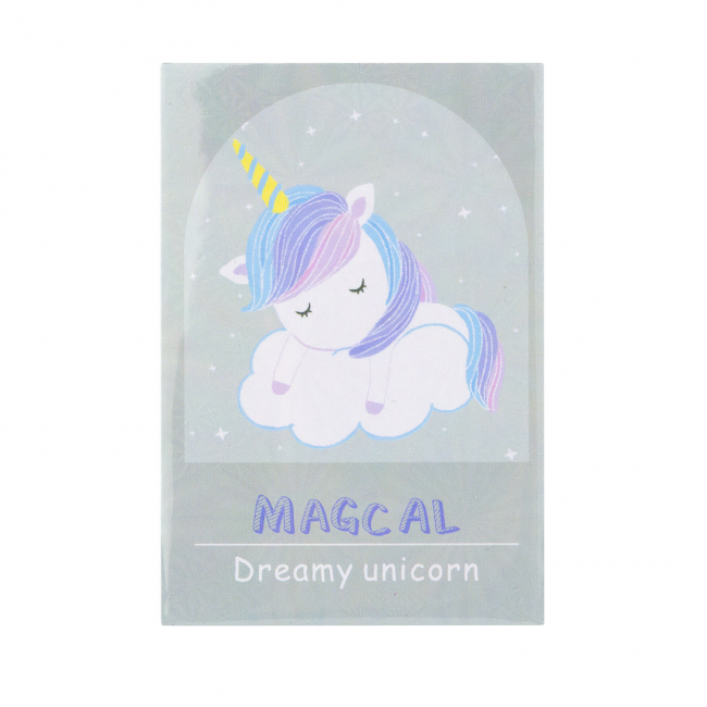 Набор стикеров "Dreamy unicorn" (серый)