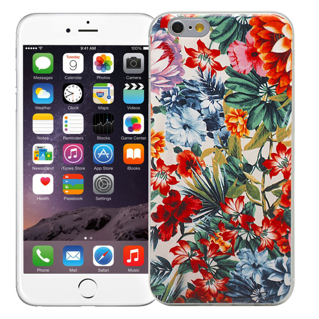 Чехол для iPhone 6/6s "Тропические цветы"