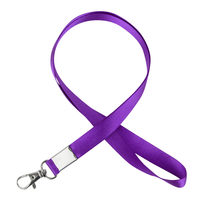 Лента для бейджей с карабином (фиолетовый)