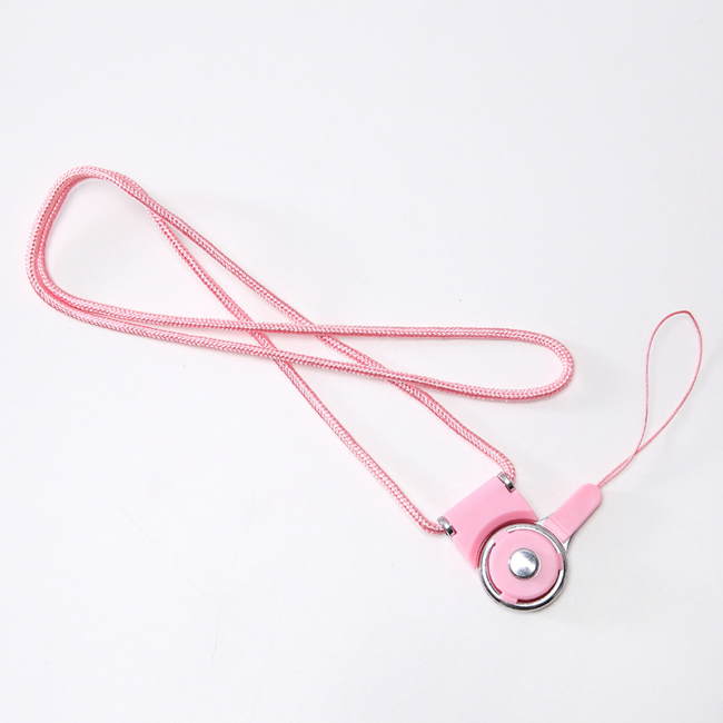 Шнурок для бейджей разъёмный (розовый)