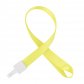 Шнурок для бейджей с пластиковым карабином (желтый)