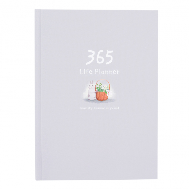 Ежедневник "365" Зайка с цветами