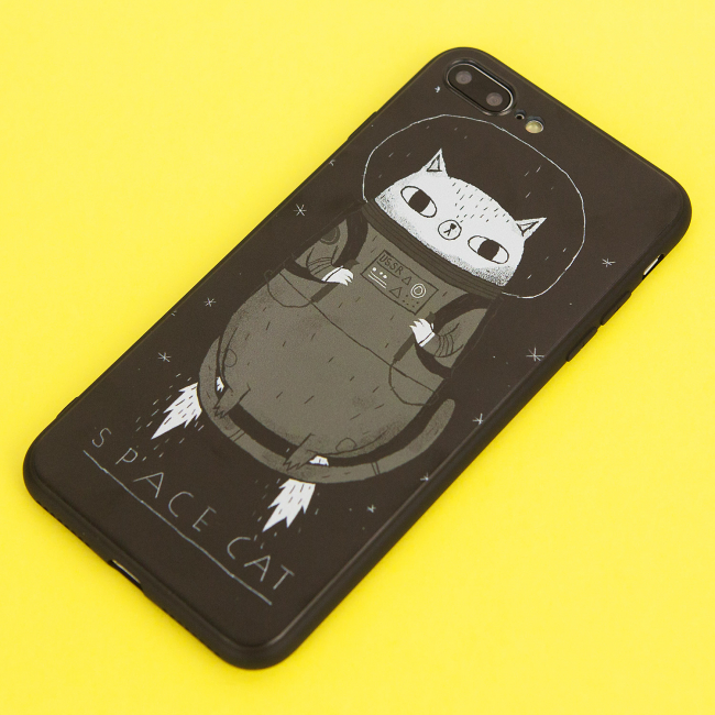 Чехол для iphone 7 Plus/8 Plus "Кот космонавт"