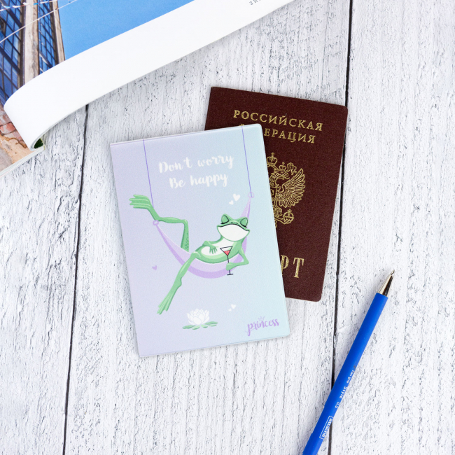 Обложка для паспорта "Лягушка"