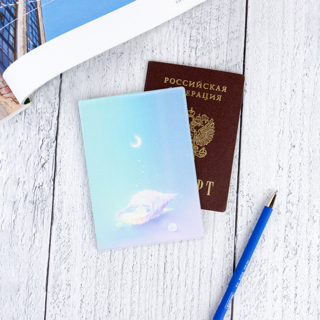 Обложка для паспорта "Ракушка"