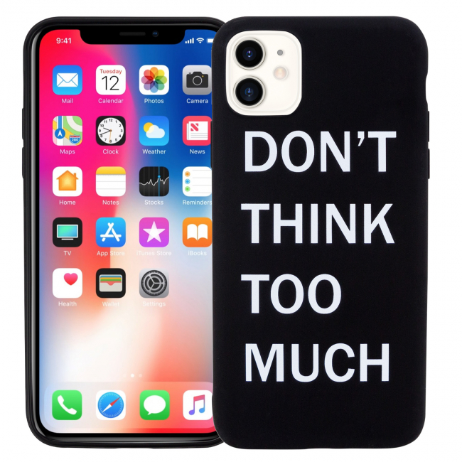 Чехол для iPhone 11 "Don't think" черный