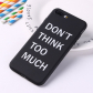 Чехол для iPhone 11 "Don't think" черный