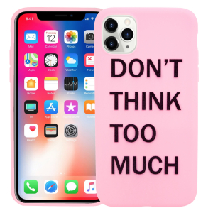 Чехол для iPhone 11 PRO MAX "Don't think" розовый