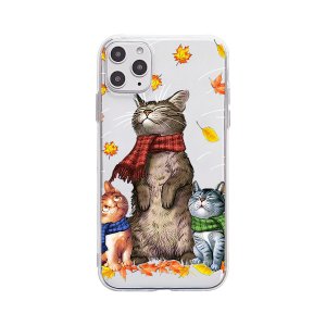 Чехол для iPhone 11 PRO MAX "Уютные коты"